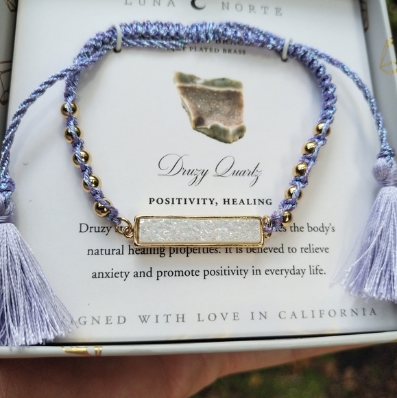 Luna🌙 Norte Lavender💜 Slide Closure Bracelet-NIB - Picture 7 of 11